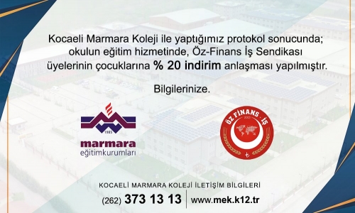 MARMARA KOLEJİNDEN YÜZDE 20 İNDİRİM !