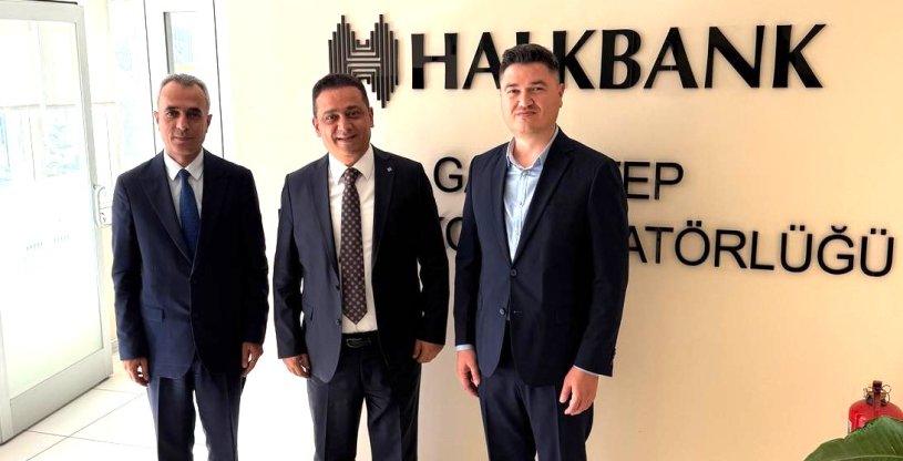 ÇOĞUN,  HALKBANK GAZİANTEP BÖLGE KOORDİNATÖRÜ ESKİOCAK'I ZİYARET ETTİ