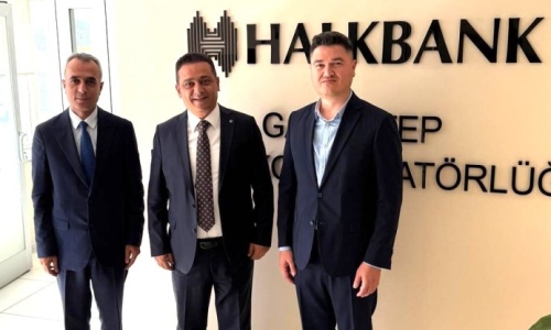 ÇOĞUN,  HALKBANK GAZİANTEP BÖLGE KOORDİNATÖRÜ ESKİOCAK'I ZİYARET ETTİ