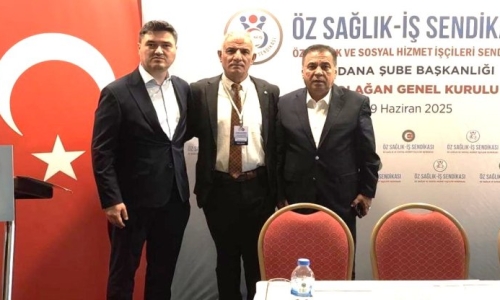 ÇOĞUN, ÖZ SAĞLIK-İŞ SENDİKASI ADANA ŞUBESİ 2. GENEL KURULUNA KATILDI
